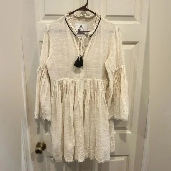 Pearl and Caviar Gauze Dress Resortwear‎ size S/M small medium - Picture 2 of 12